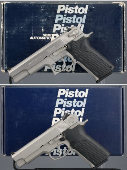 Two Smith & Wesson Semi-Automatic Pistols with Boxes