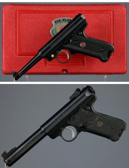 Two Ruger Mk II Semi-Automatic Pistols