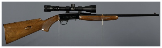 Belgian Browning .22 Semi-Automatic Rifle with Scope