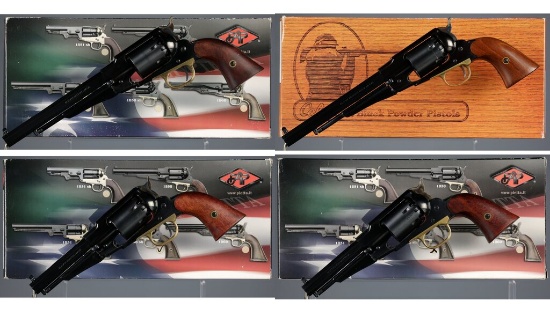 Four F. Lli Pietta Reproduction Percussion Revolvers