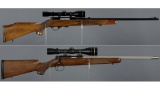 Two Rifles with Leupold Scopes