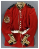 Tunic and Belt for a Senior NCO in the Irish Guards