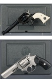 Two Ruger Revolvers with Cases