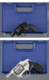 Two Smith & Wesson Double Action Hammerless Revolvers