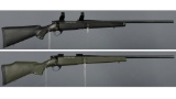 Two Weatherby Vanguard Bolt Action Rifles