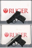 Two Ruger Semi-Automatic Pistols with Boxes