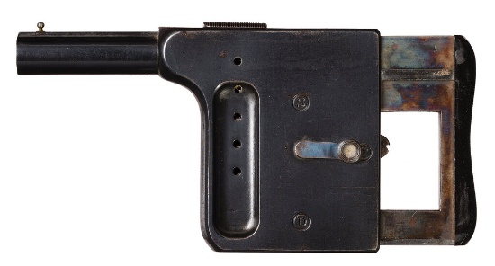 Manufrance Gaulois No. 1 Palm Squeezer Pistol with Holster