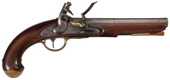 War of 1812 Era U.S. Simeon North Model 1811 Flintlock Pistol