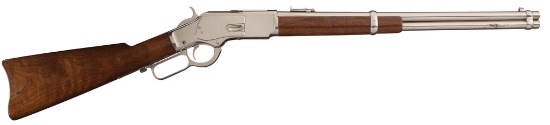 Special Order Nickel Plated Winchester Model 1873 Carbine