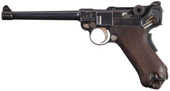 Unit Marked DWM Model 1906 Altered First Issue Navy Luger Pistol