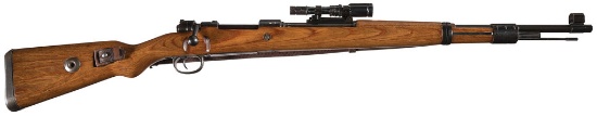 WWII German Mauser "byf/44" Code K98k Sniper Rifle with ZF41/1