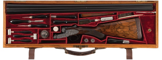 Barre Engraved James Purdey & Sons Self-Opening Sidelock Shotgun