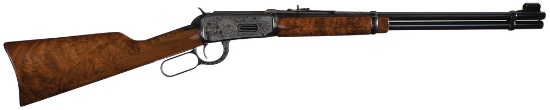 Game Scene Engraved Winchester Model 94 Carbine