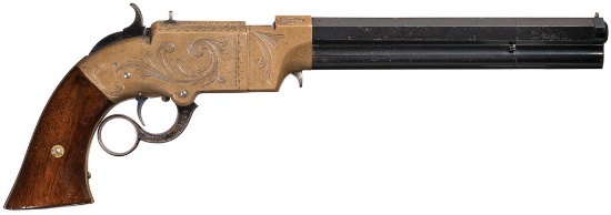 Factory Engraved Volcanic Lever Action Navy Pistol