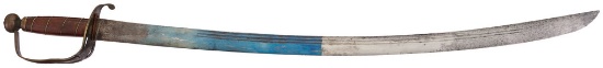 Revolutionary War Era Saber/Hanger Sword with Scabbard