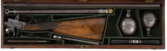Engraved Ball Reservoir Air Gun by Conway of Manchester