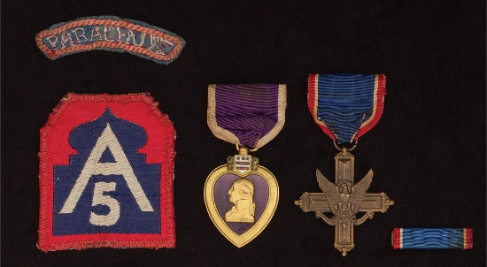 Medals and Patches Attributed to OSS Man, Tacoma Mission Veteran