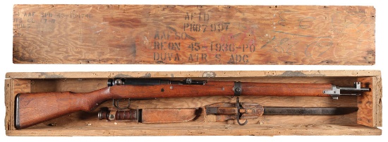 Imperial Japanese Type 99 Rifle with Crate and Artifacts