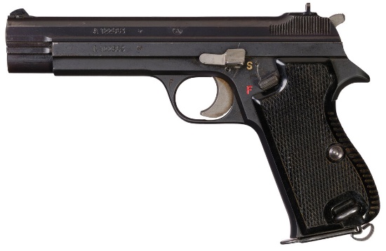 Swiss Army SIG P210 Pistol with Holster Rig
