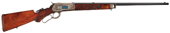 Factory Engraved Winchester Deluxe Model 1886 Rifle