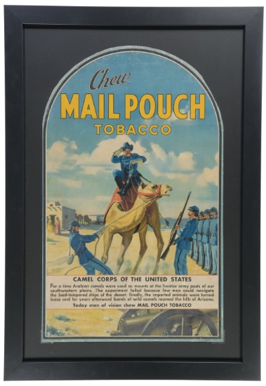 Framed Bloch Brothers Tobacco Co. Mail Pouch Chew Tobacco Poster