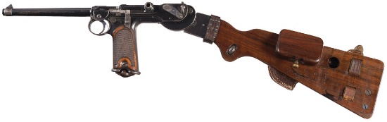 Loewe Model 1893 Borchardt Pistol with Accessories