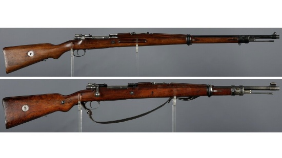 Two South American Contract Mauser Bolt Action Rifles