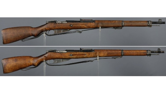 Two Finnish M39 Mosin-Nagant Bolt Action Rifles