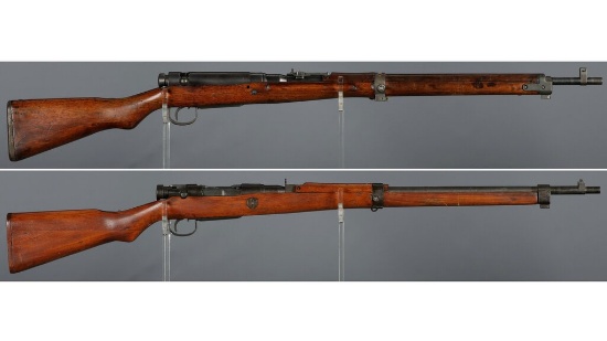Two Japanese Type 99 Bolt Action Rifles