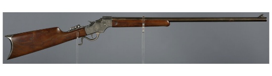 Engraved Stevens Model 44 Single Shot Rifle
