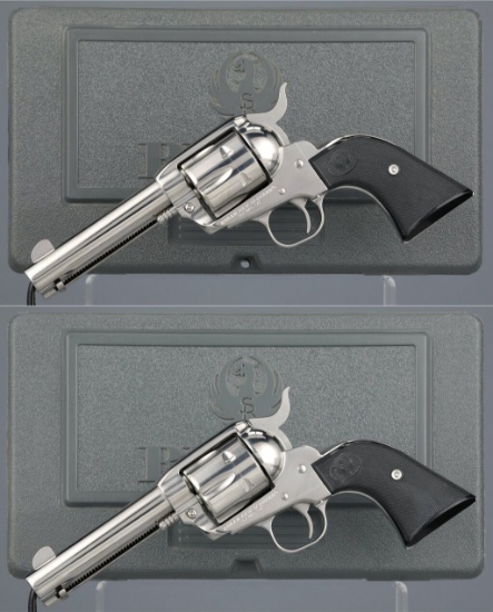 Consecutive Pair of Ruger New Vaquero Single Action Revolvers