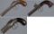 Three Engraved Percussion Handguns
