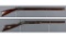 Two Antique American Muzzleloading Percussion Target Rifles