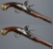 Pair of H. Hickman Light Dragoon Flintlock Pistols