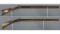 Two American Over/Under Percussion Rifles