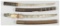 Two Japanese Wakizashi, One Signed