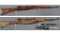 Two German Mauser Model 98 Bolt Action Rifles