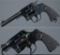Two Colt New Service Double Action Revolvers