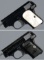 Two Colt Model 1908 Vest Pocket Pistols with Coin Purse Holsters