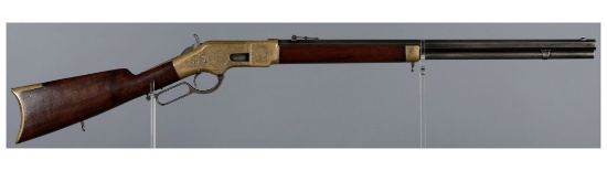 Engraved Winchester Model 1866 Lever Action Rifle