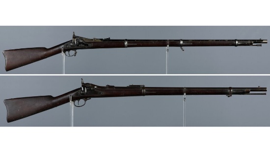 Two U.S. Springfield Trapdoor Military Rifles