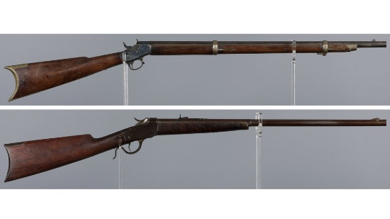 Two Antique American Single Shot Rifles