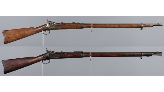 Two U.S. Springfield Trapdoor Rifles