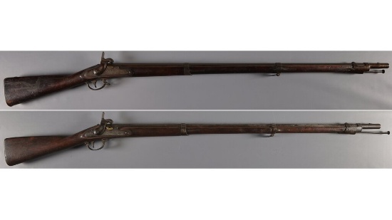 Two U.S. Military Contract Percussion Conversion Muskets