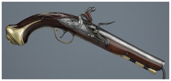 Engraved T. Page Flintlock Pistol