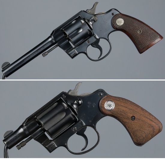 Two U.S. Military Colt Double Action Revolvers