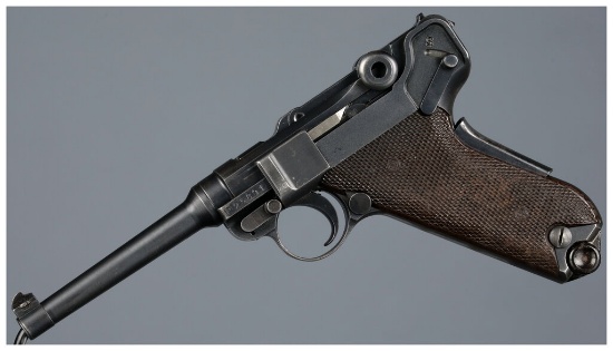 Swiss Bern Model 1929 Luger Semi-Automatic Pistol with Holster