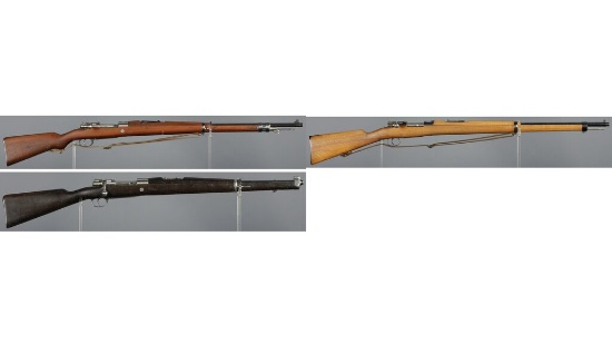 Three South American Contract Mauser Pattern Long Guns