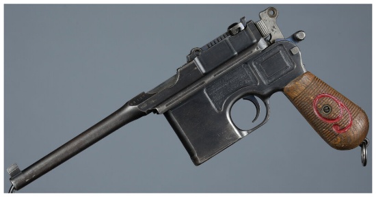 Mauser Model 1896 "Red 9" Broomhandle Semi-Automatic Pistol