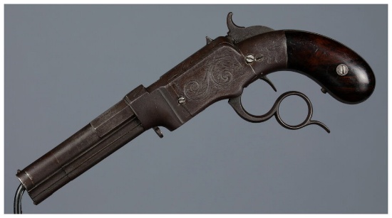 Factory Engraved Smith & Wesson No. 1 Lever Action Pistol